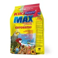 Kiki MAX Menu Cockatiel 1kg krmivo pro korely a agapornisy