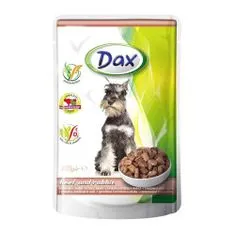 DAX kapsička pro psy 100g hovězí + králík