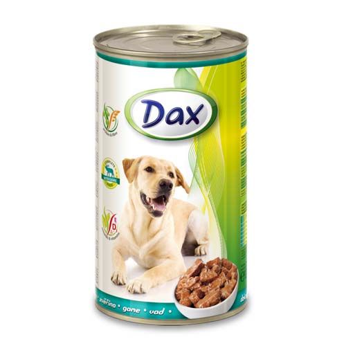 DAX konzerva pro psy 1240g se zvěřinou