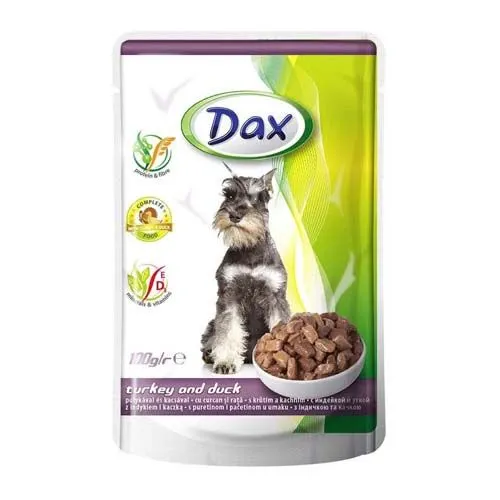 DAX kapsička pro psy 100g krocan + kachna