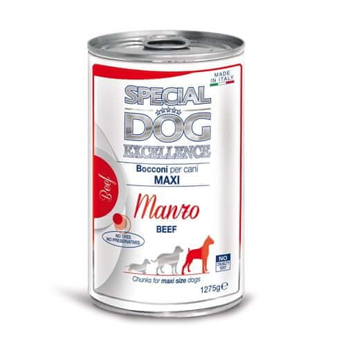 Monge SPECIAL DOG EXCELLENCE MAXI ADULT hovězí kousky 1.275g konzerva