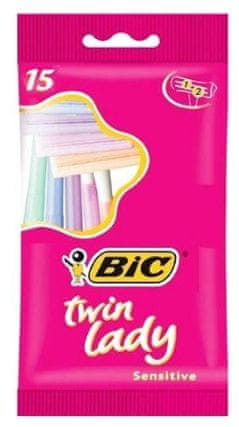 Bic Twin Lady Sensitive, žiletky, 15 kusů