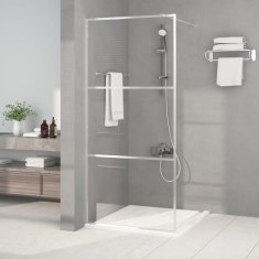 Vidaxl Sprchová zástěna walk-in stříbrná 90 x 195 cm čiré ESG sklo