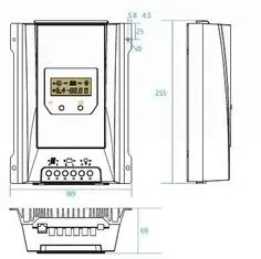 Solární regulátor MPPT Lumiax 4010, 12-24V/40A