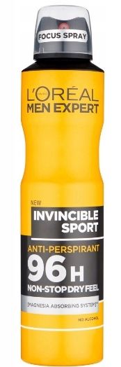 Loreal Professionnel Loreal Men, Invincible Sport, Deodorant, 250ml