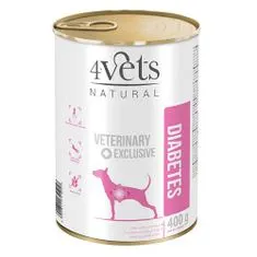 4VETS NATURAL VETERINARY EXCLUSIVE DIABETES 400g pro psy s cukrovkou