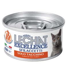 Monge LECHAT EXCELLENCE FLAKES kompletní krmivo pro dospělé kočky s krůtím masem 80g