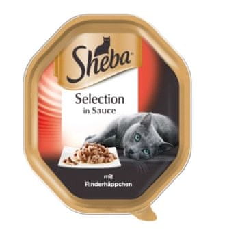 Sheba Sheba krmivo pro kočky s hovězími kousky, 85g