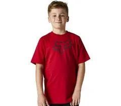 Fox Dětské tričko Youth Legacy Ss Tee - Flame Red vel. YXL