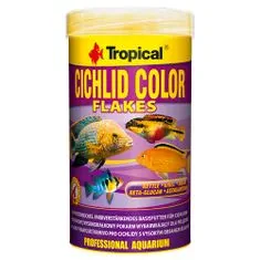 TROPICAL Cichlid Color 250ml/50g základní krmivo s vysokým obsahem bílkovin pro cichlidy