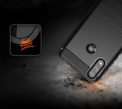 HURTEL FLEXIBILNÍ KRYT CARBON CASE PRO MOTOROLA MOTO E7 POWER ČERNÝ