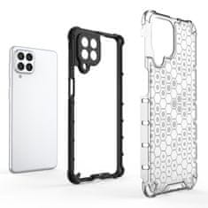 OEM Honeycomb pancéřové pouzdro se silikonovým rámem pro Samsung Galaxy M53 5G Transparent