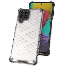 OEM Honeycomb pancéřové pouzdro se silikonovým rámem pro Samsung Galaxy M53 5G Transparent