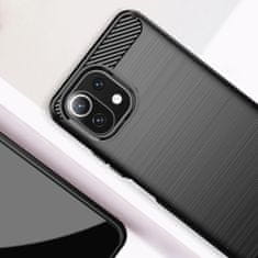 Pouzdro Carbon Bush TPU pre Xiaomi Mi 11 Lite 5G - Černá KP22145
