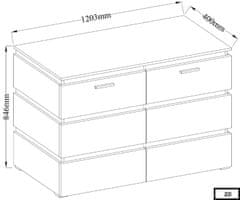 STRAKOŠ Komoda STRAKOŠ FAR 2D