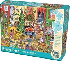 Cobble Hill Rodinné puzzle Chytání Santy 350 dílků