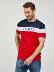 SAM73 Modro-červené pánské tričko SAM 73 Kavix S