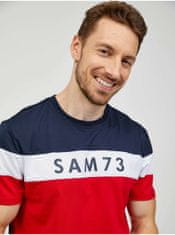 SAM73 Modro-červené pánské tričko SAM 73 Kavix S