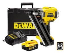 DeWalt 18V 50-90Mm 2X5.0Ah Li-Ion bezkartáčová hřebíkovačka Dcn692P2