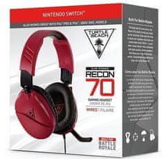 Herní sluchátka RECON 70N, červená, Nintendo (Xbox One/series S/X, PS5)