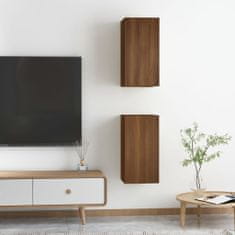 Greatstore TV skříňky 2 ks hnědý dub 30,5 x 30 x 60 cm kompozitní dřevo
