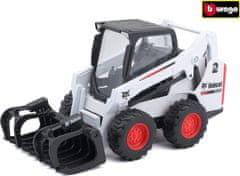 BBurago  10 cm Bobcat S590 Skid-Steer Loader w/grapple