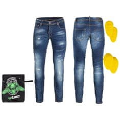 W-TEC Pánské moto jeansy Feeldy Barva modrá, Velikost XXL
