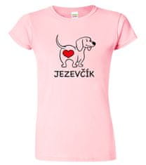 Hobbytriko Dámské tričko s jezevčíkem - Love jezevčík Barva: Královská modrá (05), Velikost: 2XL, Střih: dámský