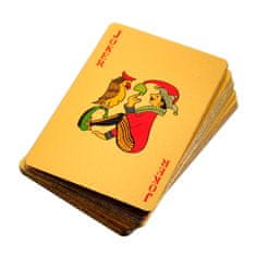 Northix Hrací karty v krabičce – balíček karet z 24K zlacení 