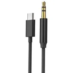 Northix Kabel AUX, USB-C na 3,5 mm - 1 m - Černý 