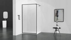 Mexen KIOTO sprchová stěna walk-in 30x200 cm 8mm černý rám 800-030-000-00-70 - MEXEN