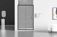 Mexen APIA sprchové dveře 95x190 cm 5mm, černá-čiré 845-095-000-70-00 - MEXEN