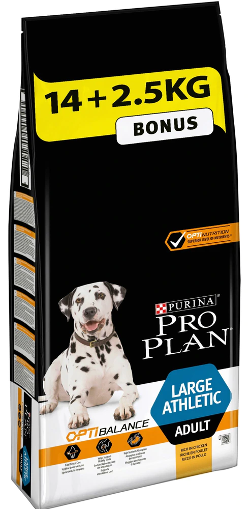 Purina Pro Plan Large adult athletic OPTIBALANCE kuře 14 kg + 2,5 kg