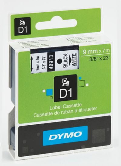 Dymo Páska D1 9mm/7m černá na bílé