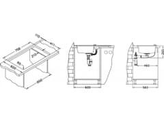 Alveus NIAGARA 70 G-11 bílá (780x435mm)+ pop- up sifon