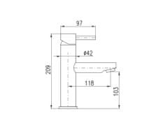 Slezák - RAV CZ Vodovodní baterie umyvadlová Slezák RAV Seina SE928 Barva: chrom, Rozměr: 1/2''