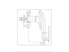 Slezák - RAV CZ Vodovodní baterie sprchová pro nízkotlaké ohřívače Slezák RAV E080/1 Barva: chrom, Rozměr: připojení 3/8'' vnější závit (na trubičky)