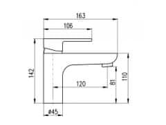 Slezák - RAV CZ Vodovodní baterie umyvadlová Slezák RAV Vltava VT426, chrom Barva: chrom, Rozměr: 3/8''