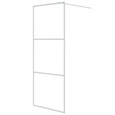 Greatstore Sprchová zástěna walk-in bílá 80 x 195 cm čiré ESG sklo