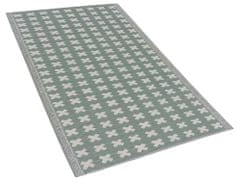 Beliani Zelený venkovní koberec s geometrickým vzorem 90 x 180 cm ROHTAK