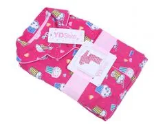 sarcia.eu Růžové flanelové pyžamo s bábovkami 2-3 let 98 cm