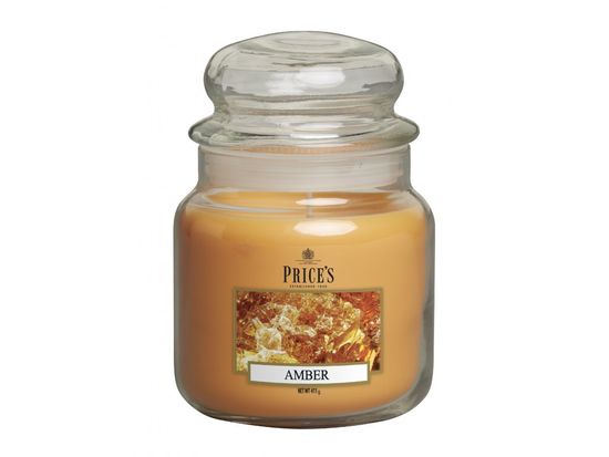 Price's Candles Vonná svíčka, vůně Amber - jantar, 411g