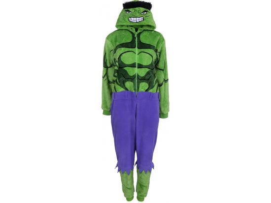 sarcia.eu Zeleno-fialové jednodílné pyžamo HULK Marvel M-L