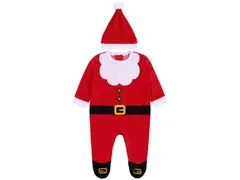 sarcia.eu Vánoční dětský romper + čepice Santa 3-6 m 68 cm