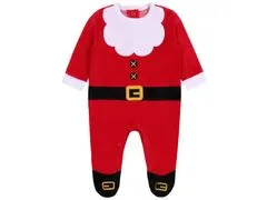 sarcia.eu Vánoční dětský romper + čepice Santa 3-6 m 68 cm