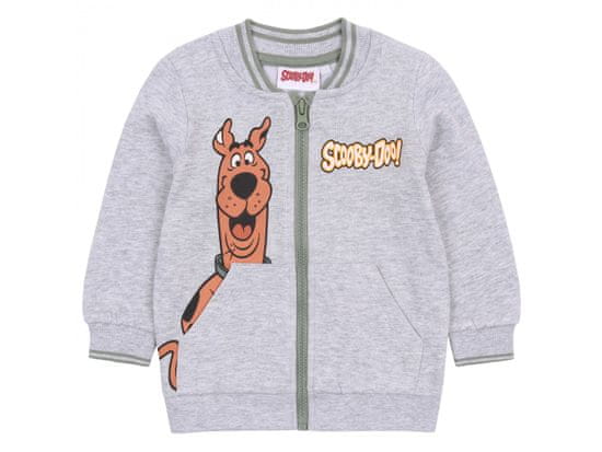 sarcia.eu Šedá melanžová chlapecká mikina SCOOBY-DOO 6-9 m 74 cm