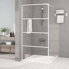 Vidaxl Sprchová zástěna walk-in bílá 100 x 195 cm čiré ESG sklo