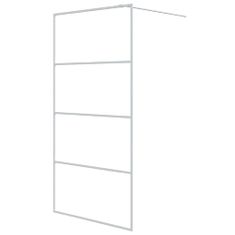 Greatstore Sprchová zástěna walk-in bílá 100 x 195 cm čiré ESG sklo