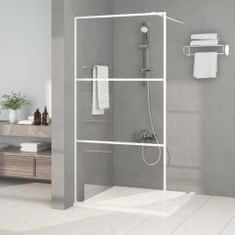 Greatstore Sprchová zástěna walk-in bílá 100 x 195 cm čiré ESG sklo