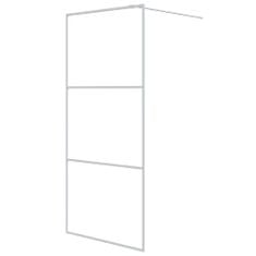 Greatstore Sprchová zástěna walk-in bílá 90 x 195 cm čiré ESG sklo